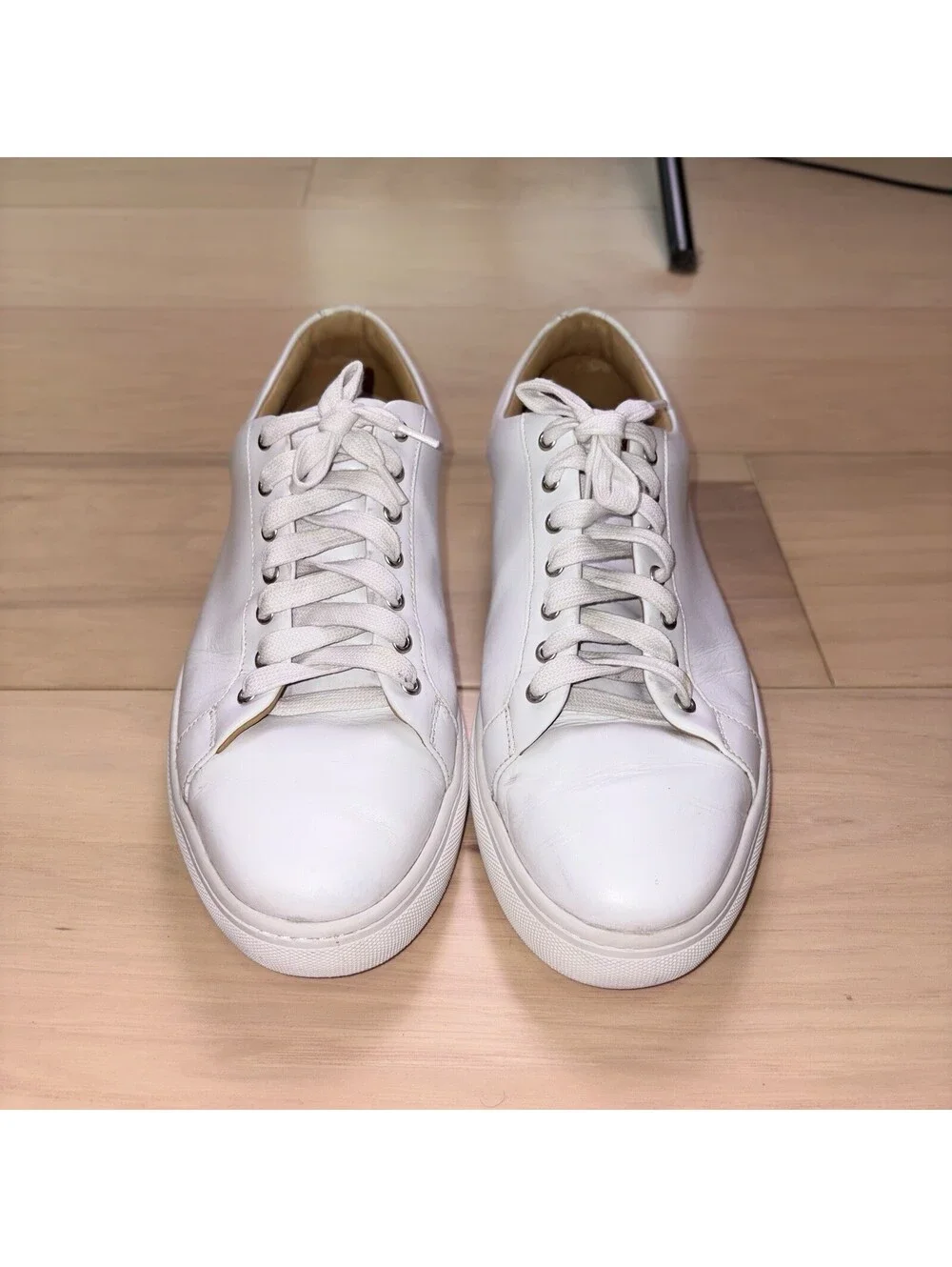 Thursday Everyday Men’s 11.5 White Leather Low Top Casual Sneakers Portugal
